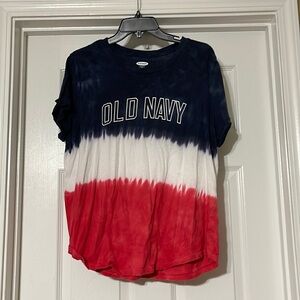 Soft Old Navy red white and blue shirt XL